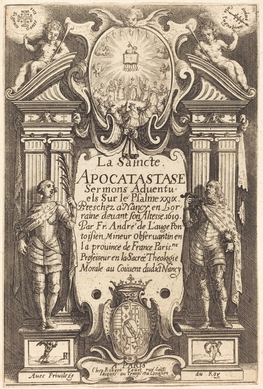 Frontyspis Świętej Apokastazy. autorstwa Jacques Callot