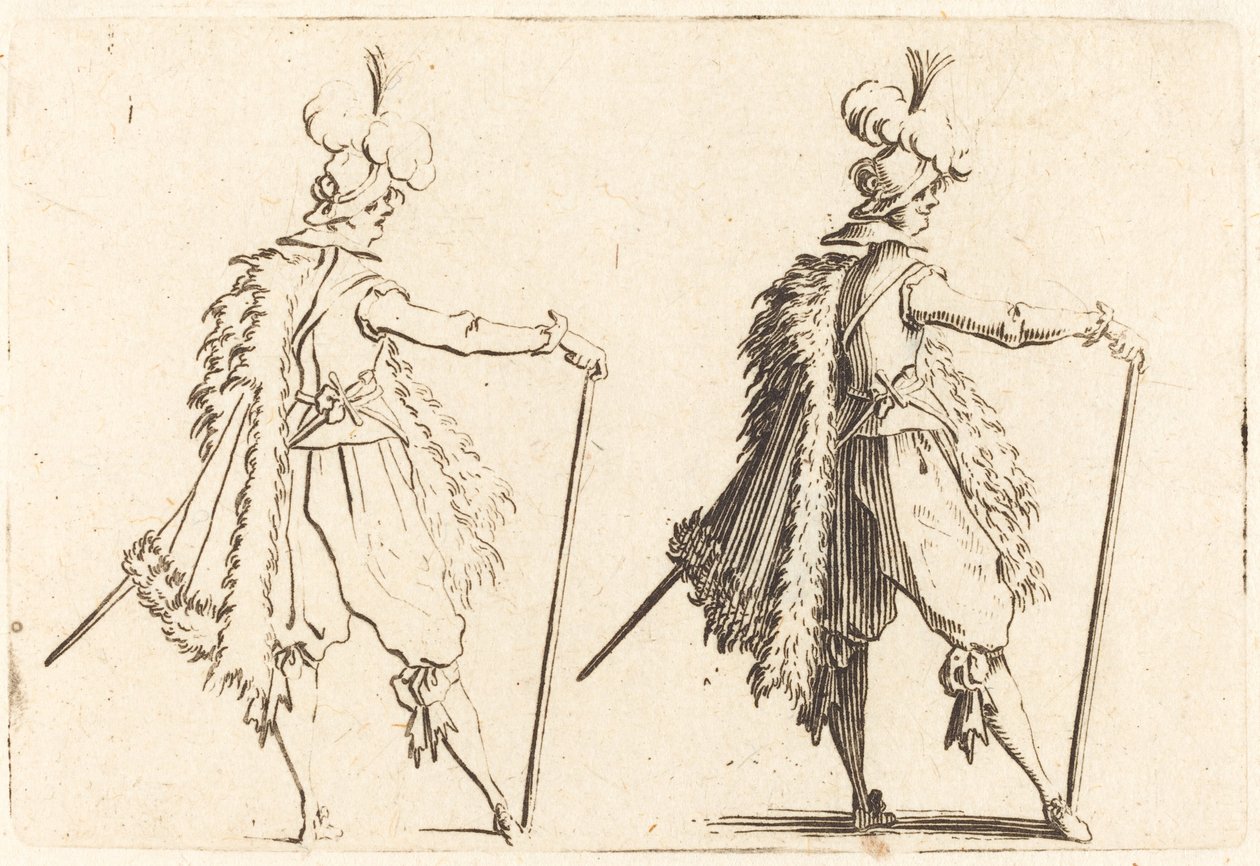 Dżentelmen z Laską autorstwa Jacques Callot