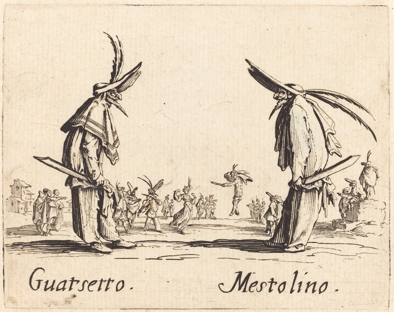 Guatsetto i Mestolino, ok. 1930 r. 1622. autorstwa Jacques Callot