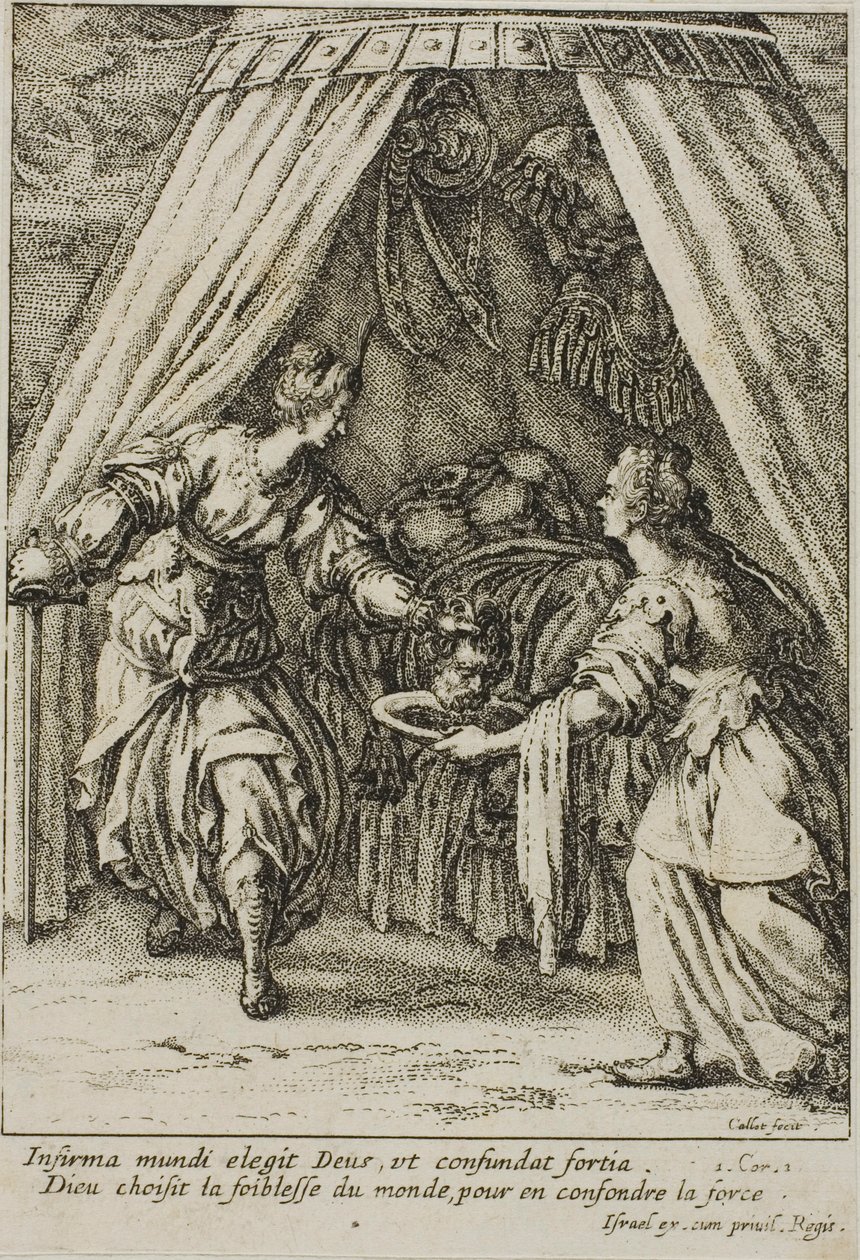 Judyta z głową Holofernesa autorstwa Jacques Callot