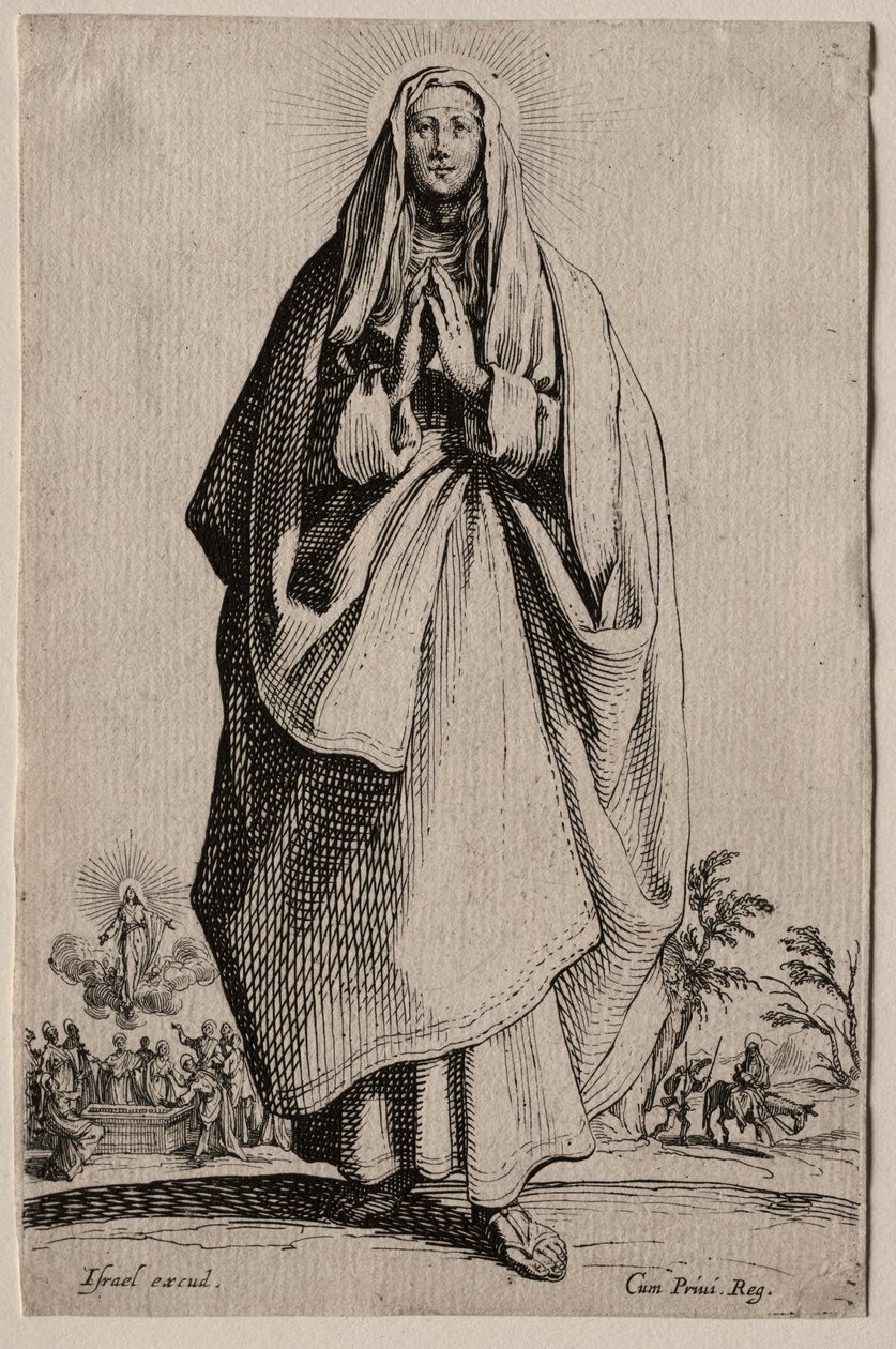 Matka Boska. autorstwa Jacques Callot