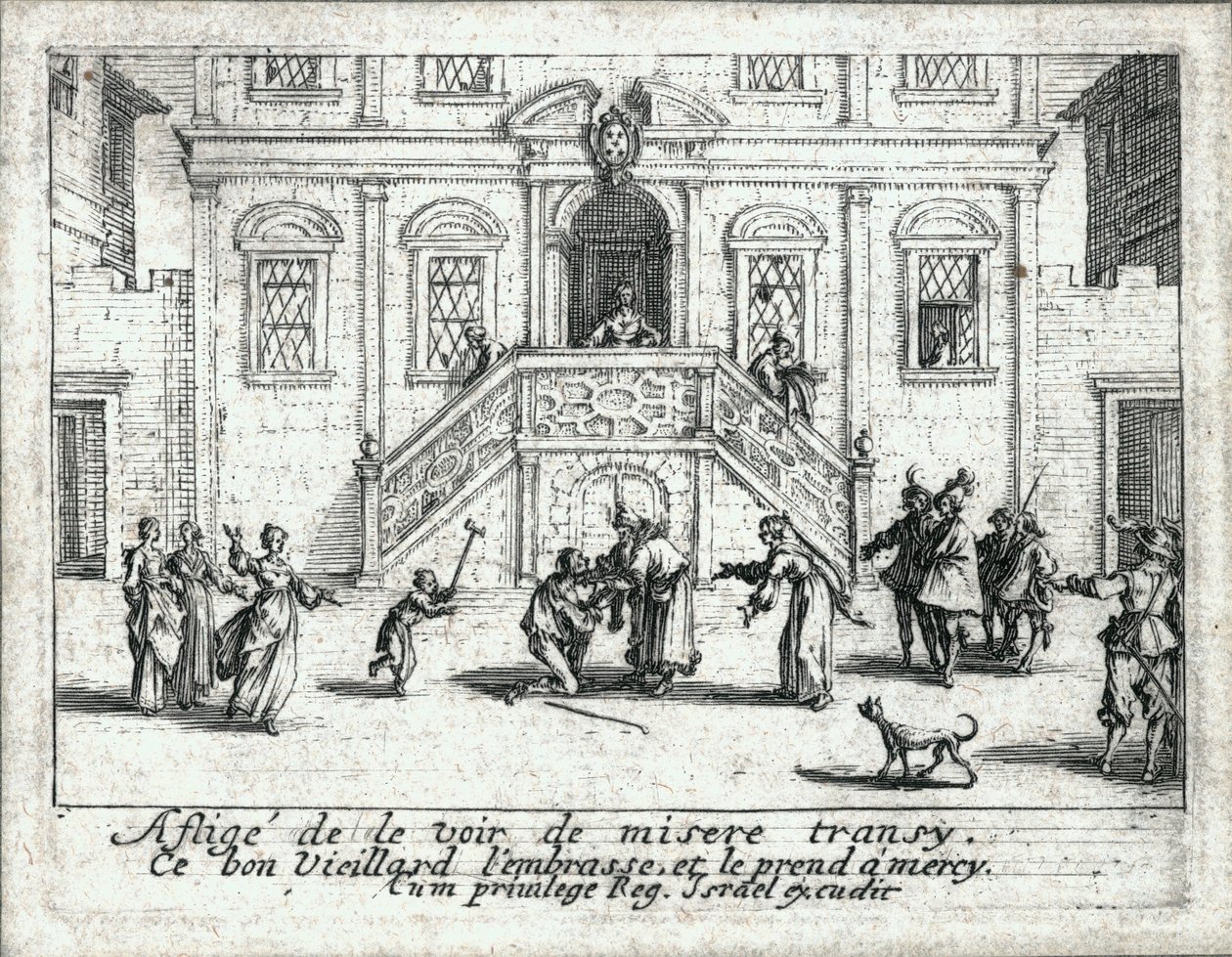 Życie syna marnotrawnego ... (rycina) autorstwa Jacques Callot