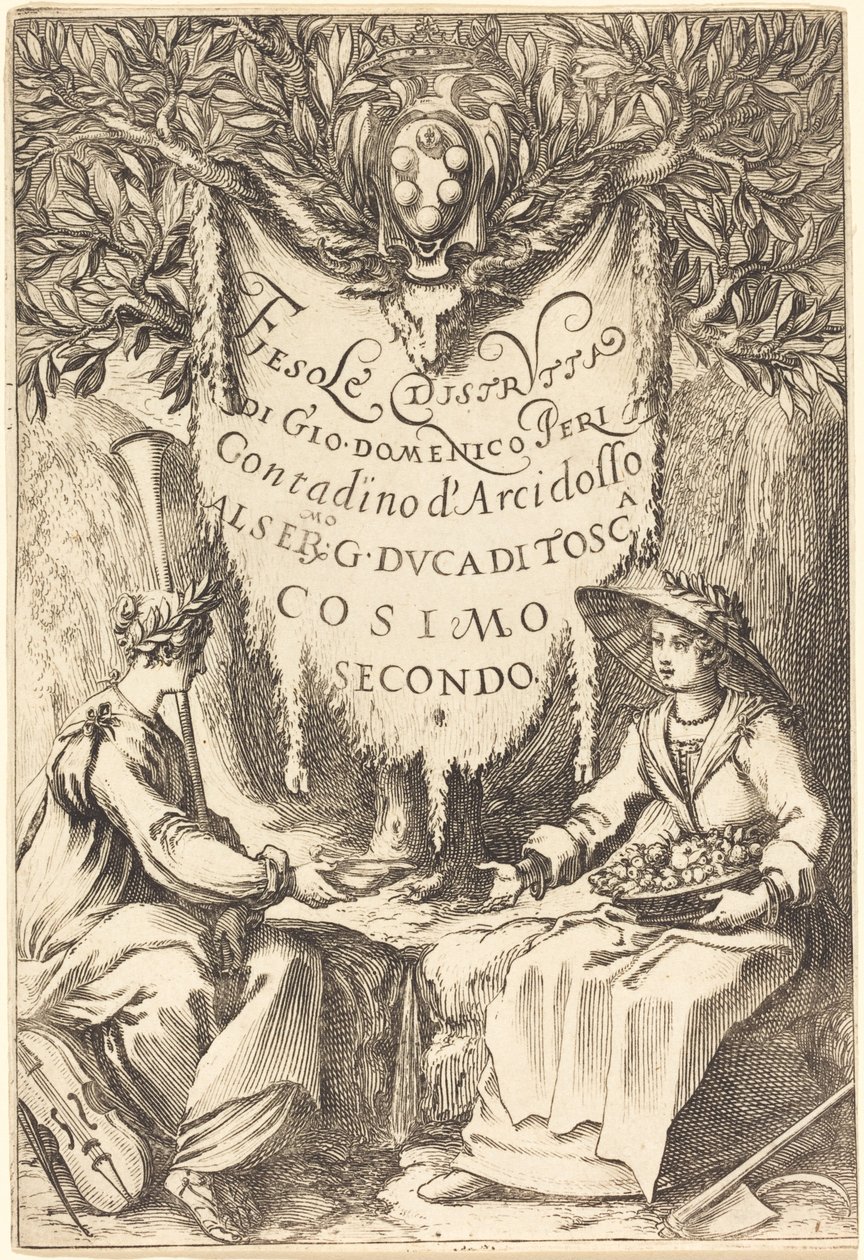Piękny ogrodnik, 1619. autorstwa Jacques Callot