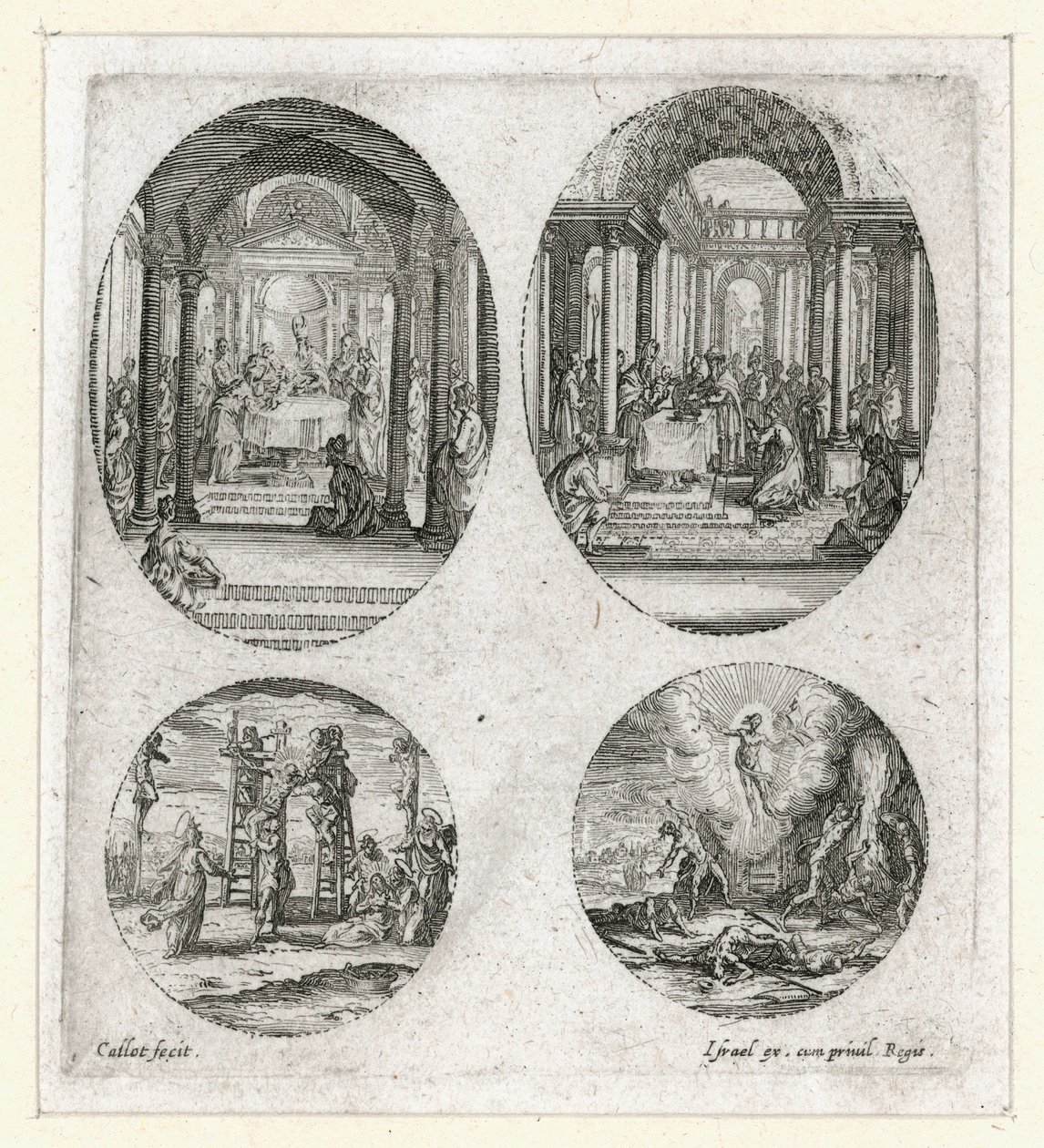 Cuda Męki Pańskiej ... (rycina) autorstwa Jacques Callot