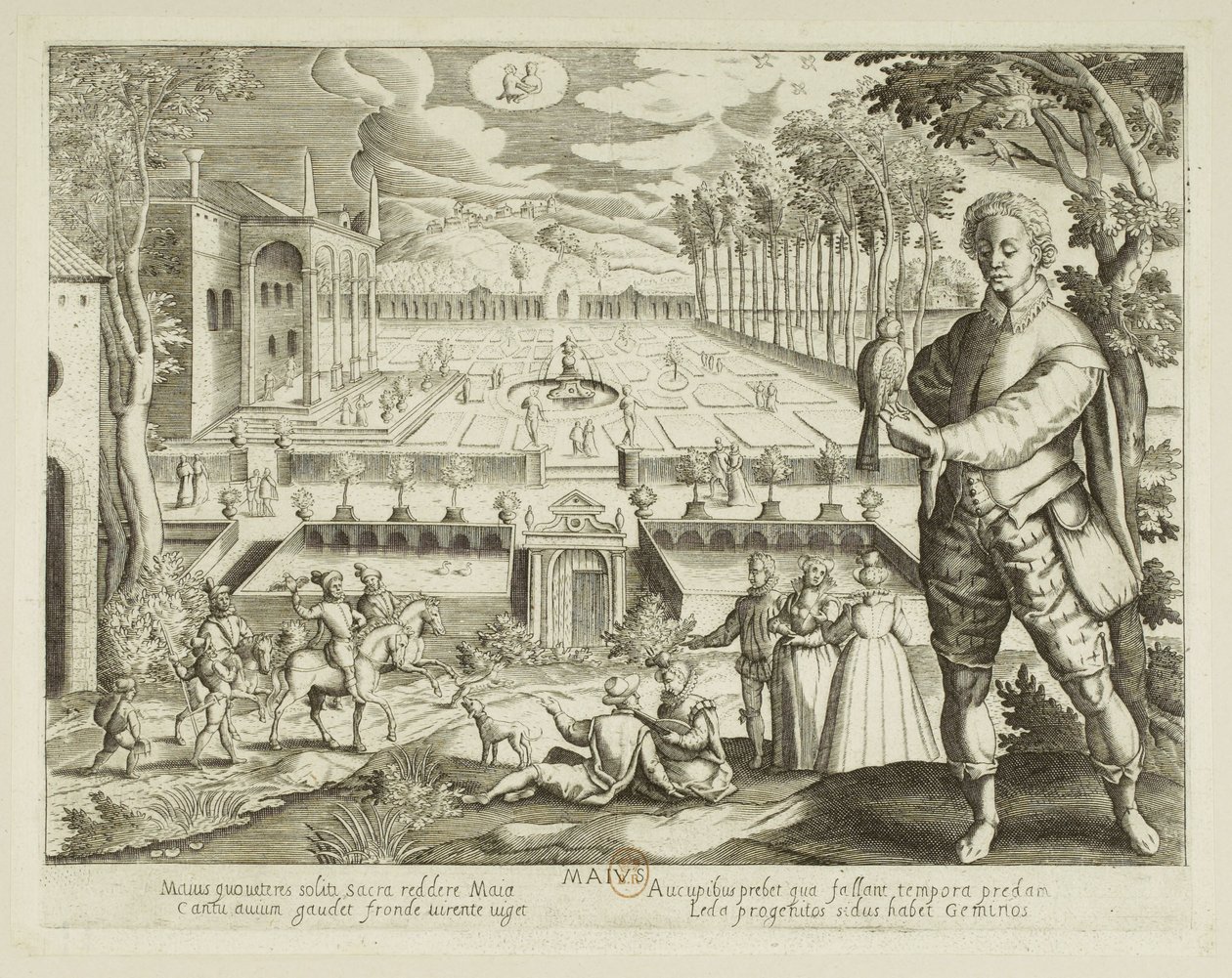 Miesiące. 5, maj autorstwa Jacques Callot