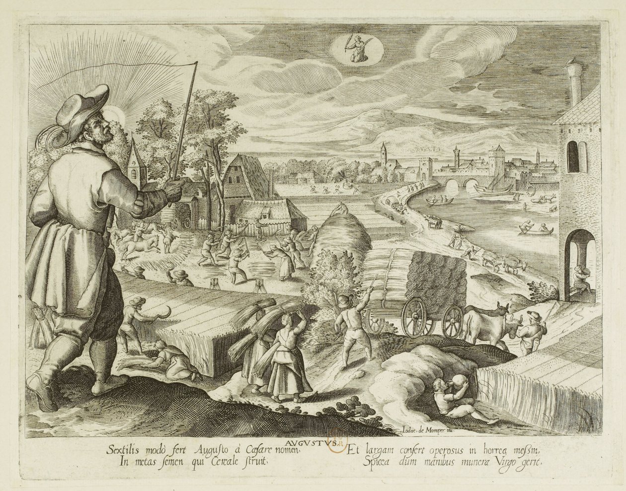 Miesiące. 8, sierpień autorstwa Jacques Callot