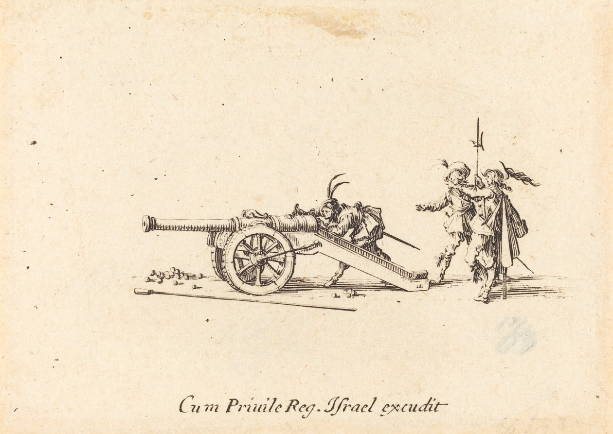 Ładowanie armaty autorstwa Jacques Callot