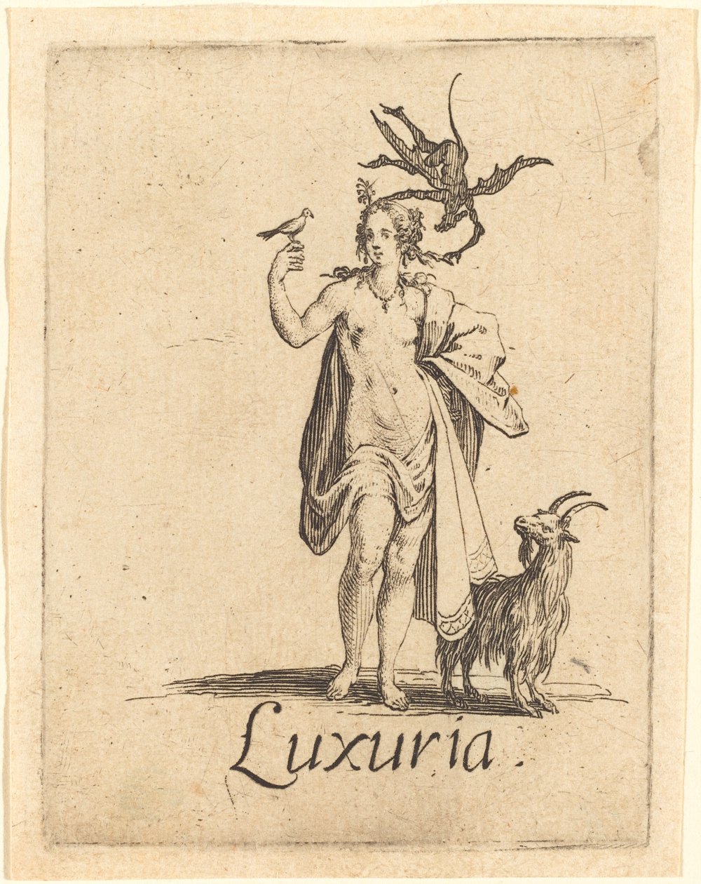 Pożądanie, prawdopodobnie po 1621 roku. autorstwa Jacques Callot