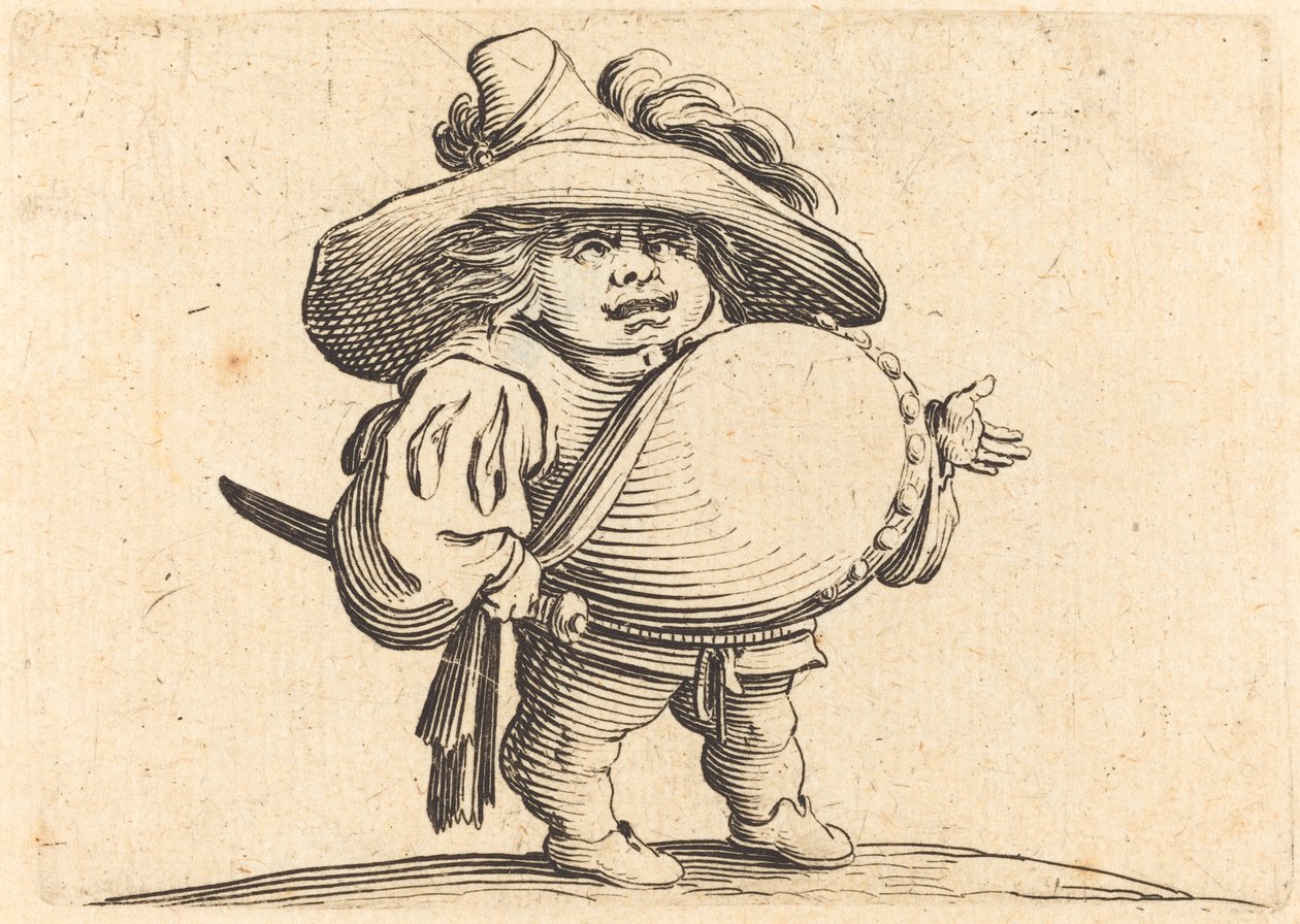 Mężczyzna z dużym brzuchem autorstwa Jacques Callot
