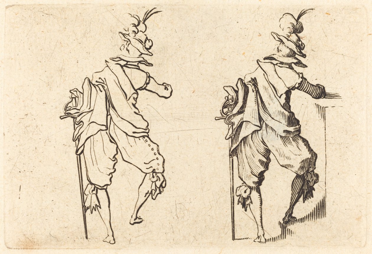 Człowiek z mieczem autorstwa Jacques Callot