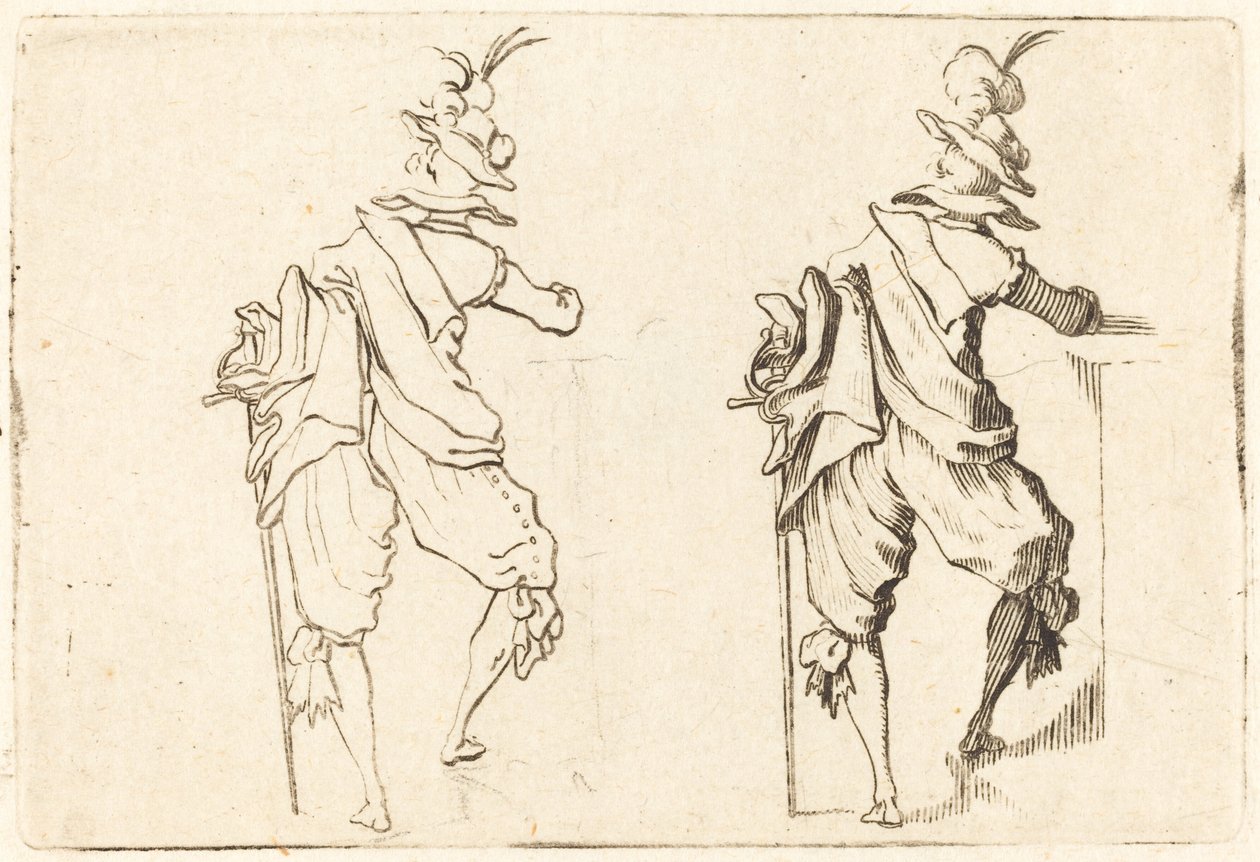 Człowiek z mieczem, ok. 1622. autorstwa Jacques Callot