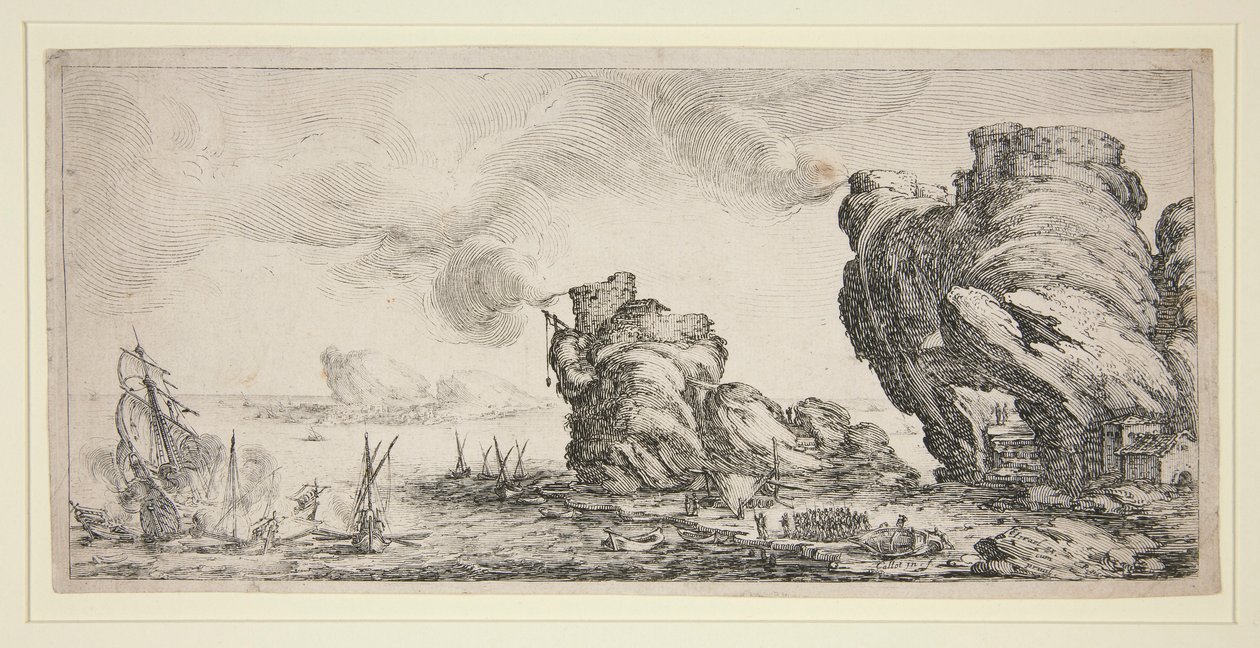 Bitwa morska autorstwa Jacques Callot