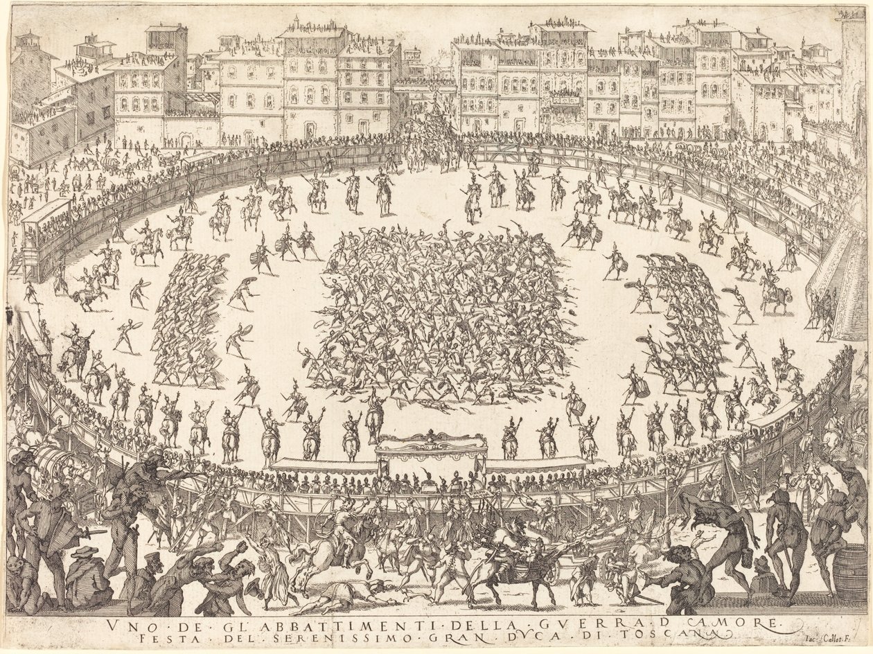 Jedna z walk piechoty autorstwa Jacques Callot