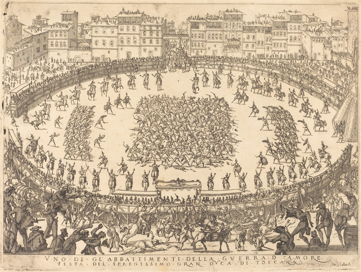Jedna z walk piechoty autorstwa Jacques Callot