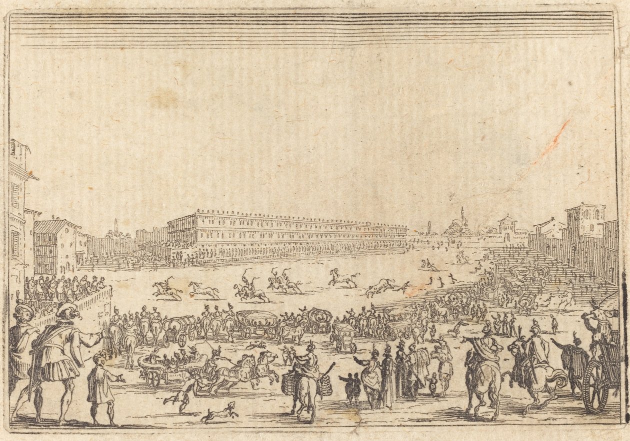 Piazza przy Porta al Prato autorstwa Jacques Callot