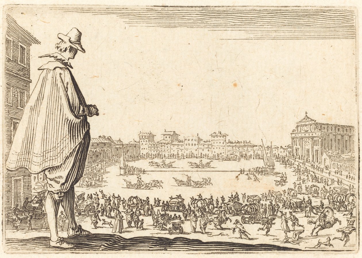 Piazza Santa Maria Novella, Florencja autorstwa Jacques Callot