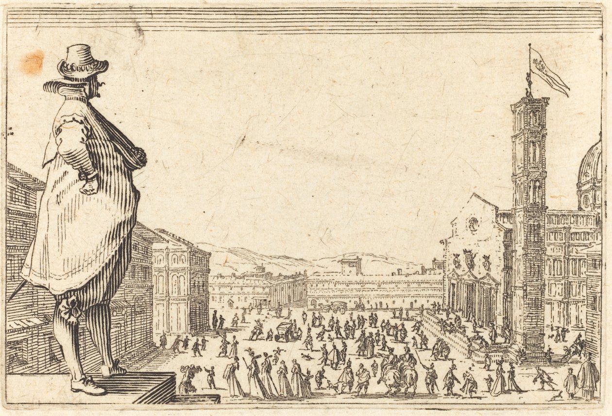 Piazza del Duomo, Florencja autorstwa Jacques Callot
