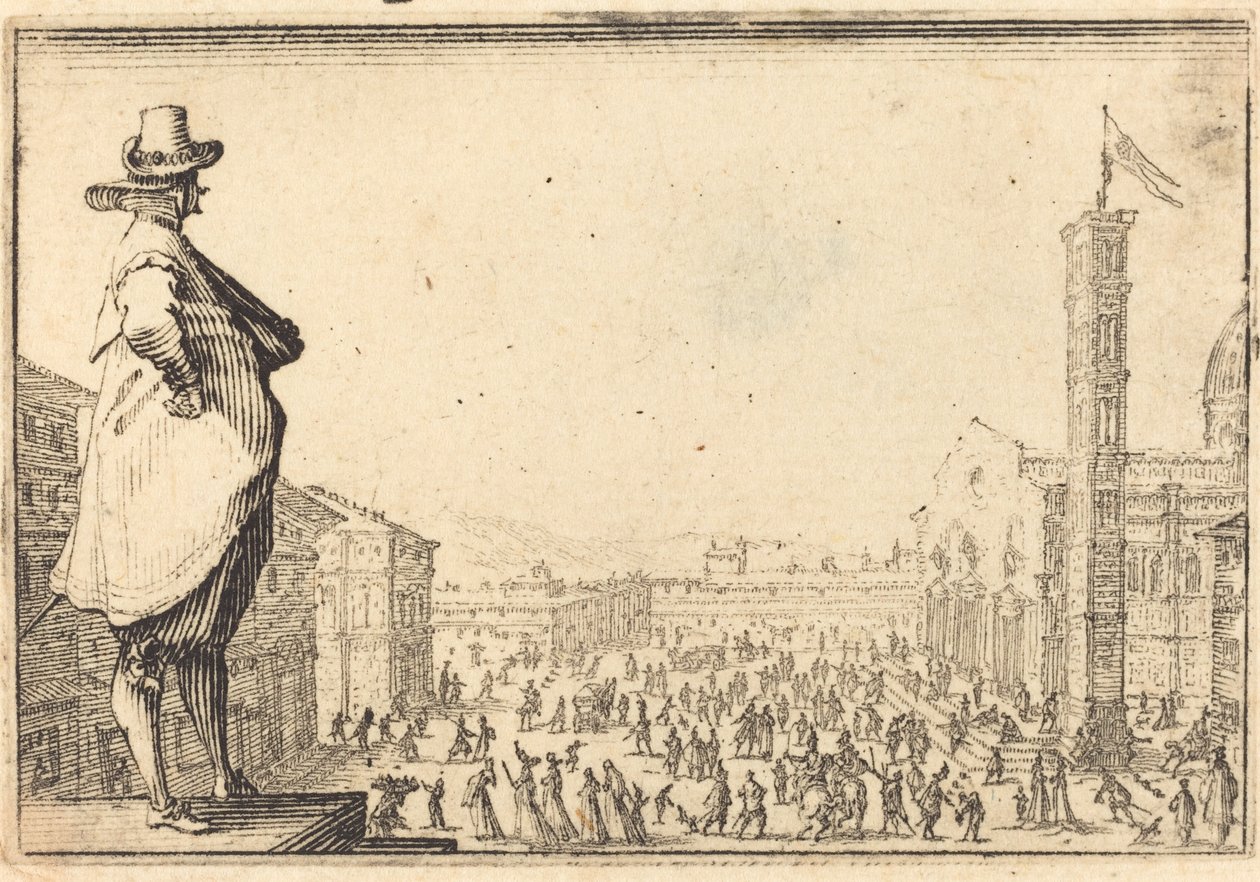 Piazza del Duomo, Florencja autorstwa Jacques Callot