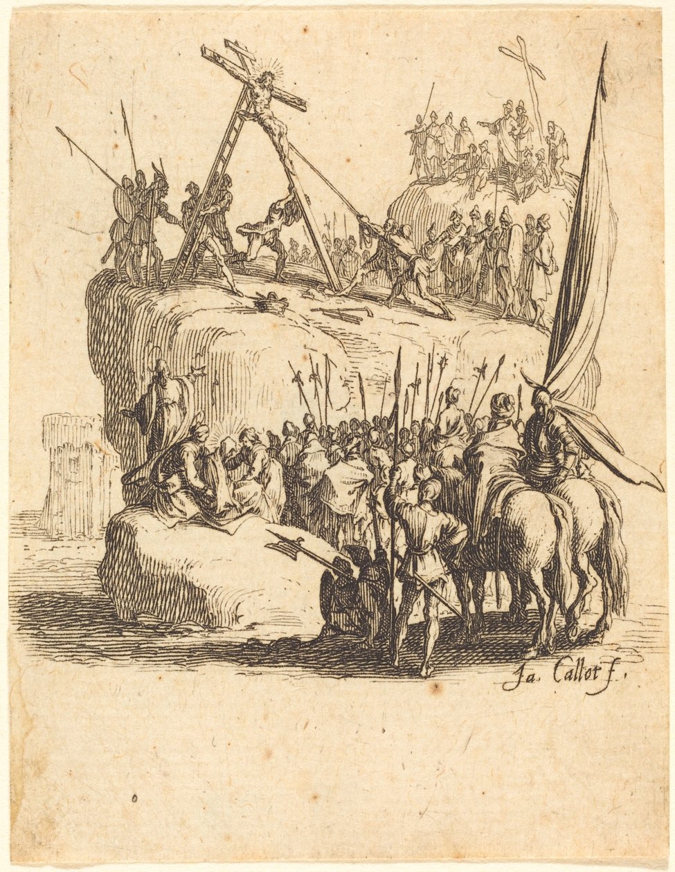 Podniesienie Krzyża autorstwa Jacques Callot