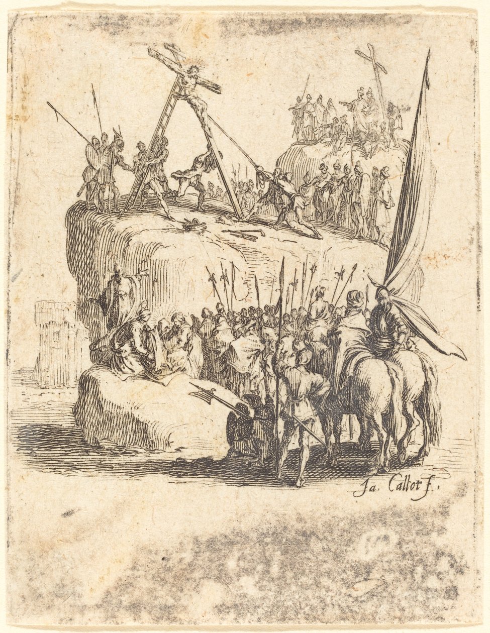 Podniesienie Krzyża autorstwa Jacques Callot