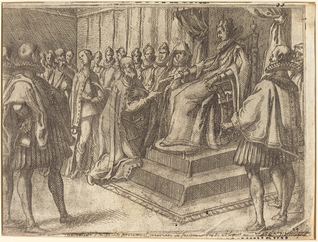 Przyjęcie Posła RP [recto] autorstwa Jacques Callot