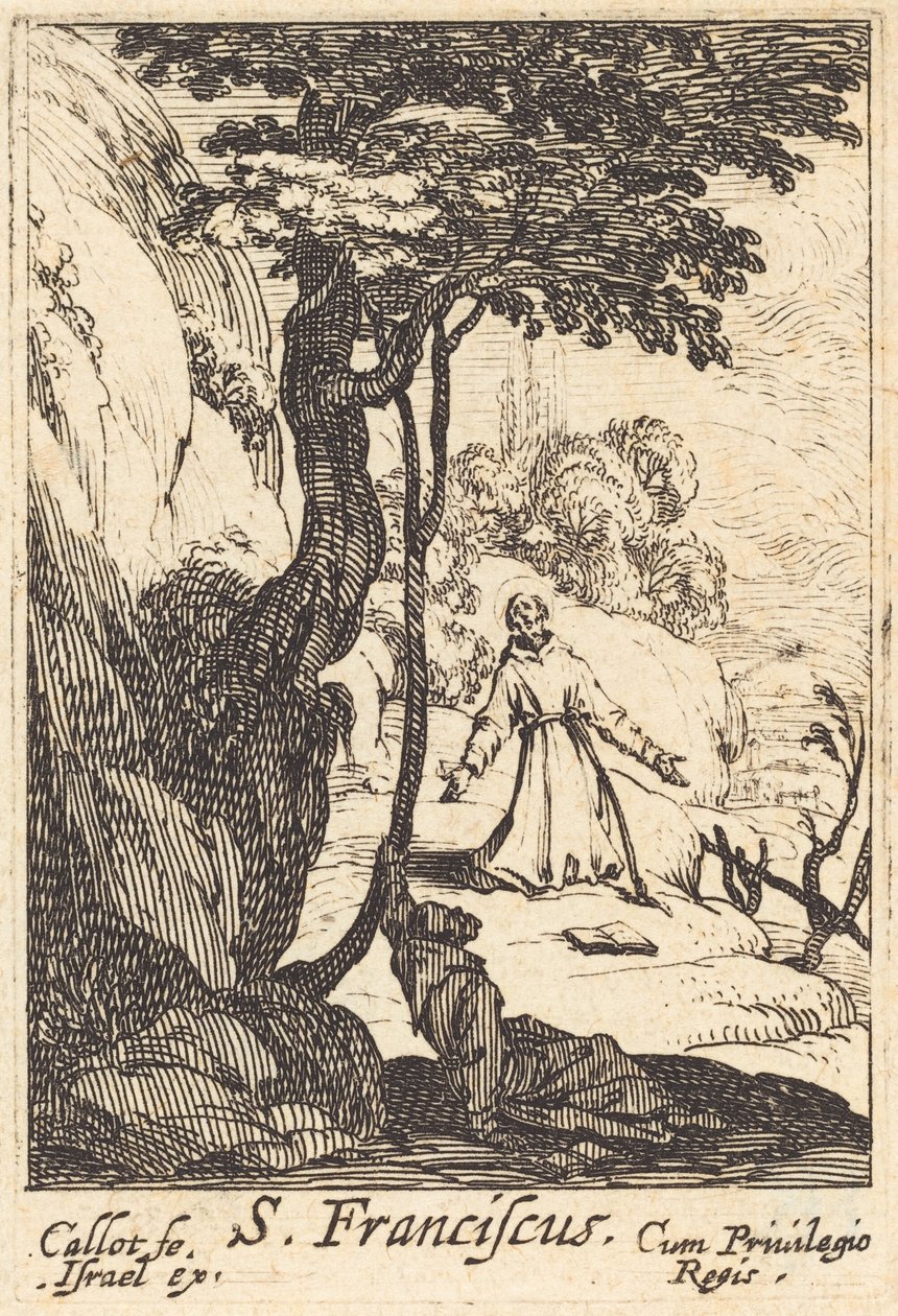 Święty Franciszek, 1592-1635. autorstwa Jacques Callot