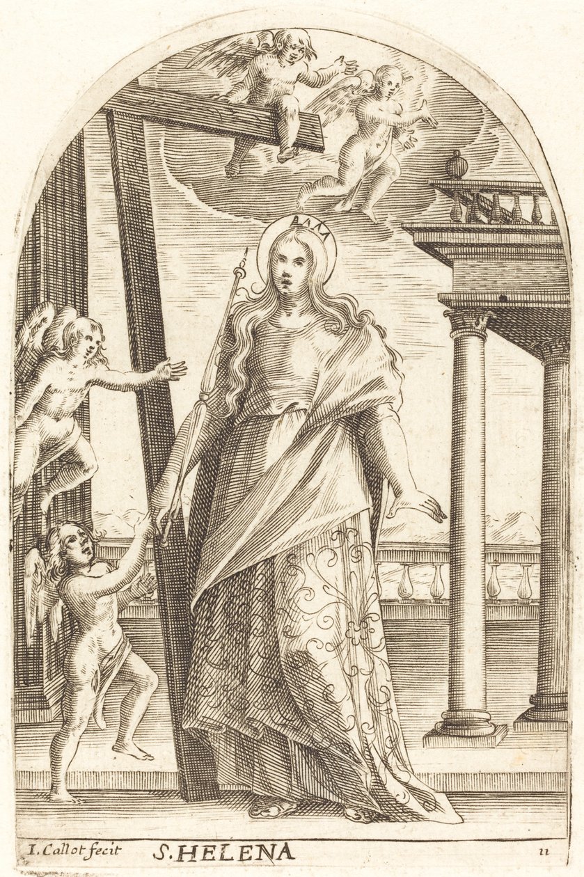 Święta Helena, 16081611. autorstwa Jacques Callot