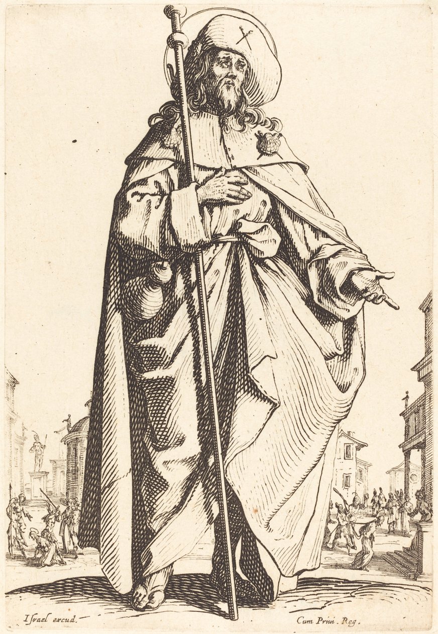 Św. Jakub Wielki autorstwa Jacques Callot