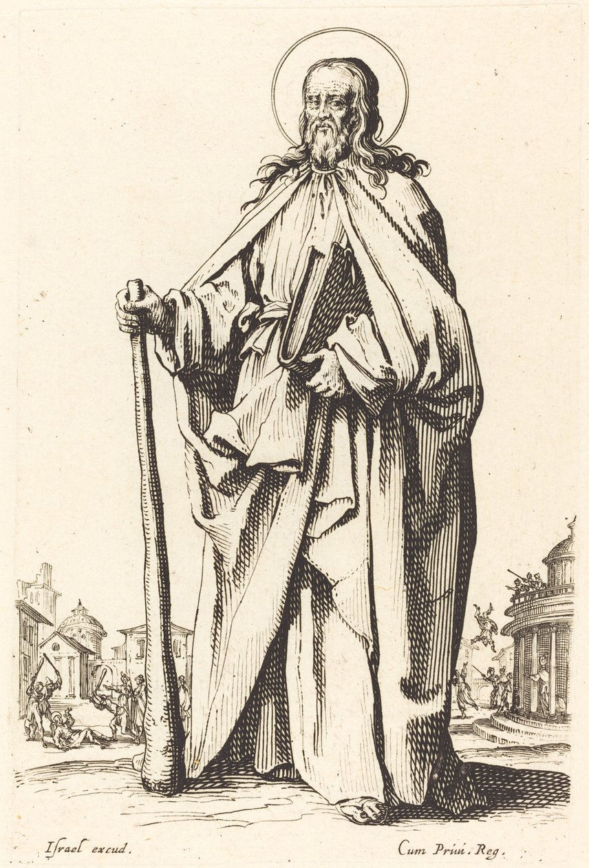 Święty Jakub Mniejszy, opublikowany 1631. autorstwa Jacques Callot