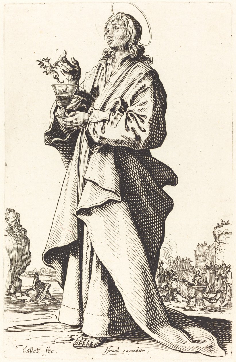 Św. Jan Ewangelista autorstwa Jacques Callot