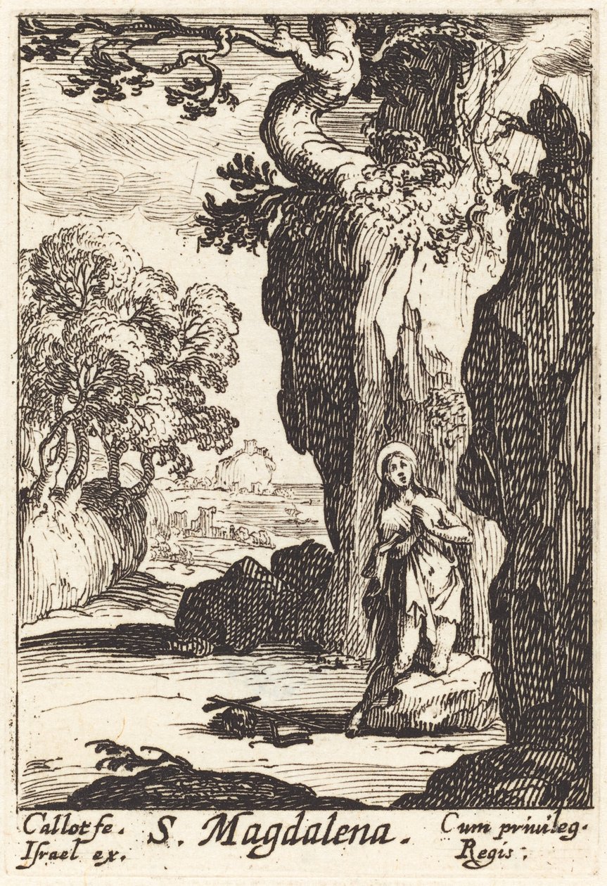 Święta Maria Magdalena. autorstwa Jacques Callot