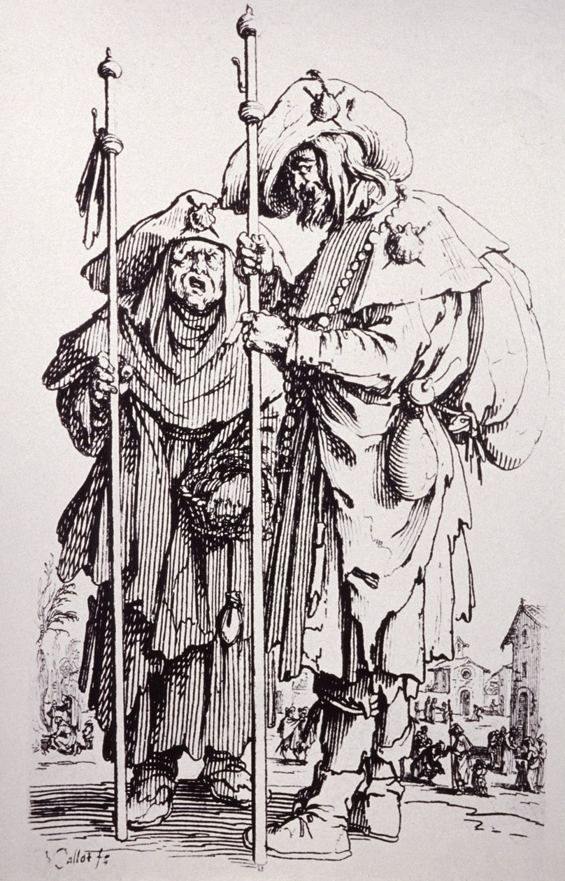 Santiago de Compostela. ok. 1650 (grawerowanie) autorstwa Jacques Callot
