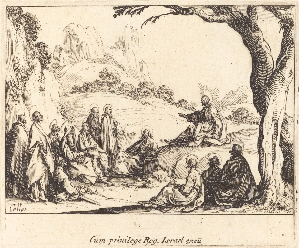 Kazanie na Górze autorstwa Jacques Callot