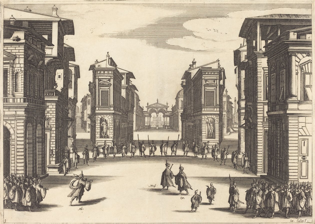 Soliman, akt III autorstwa Jacques Callot