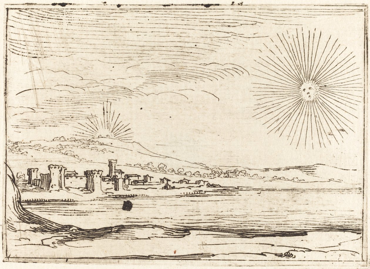 Wschód słońca, 1628. autorstwa Jacques Callot