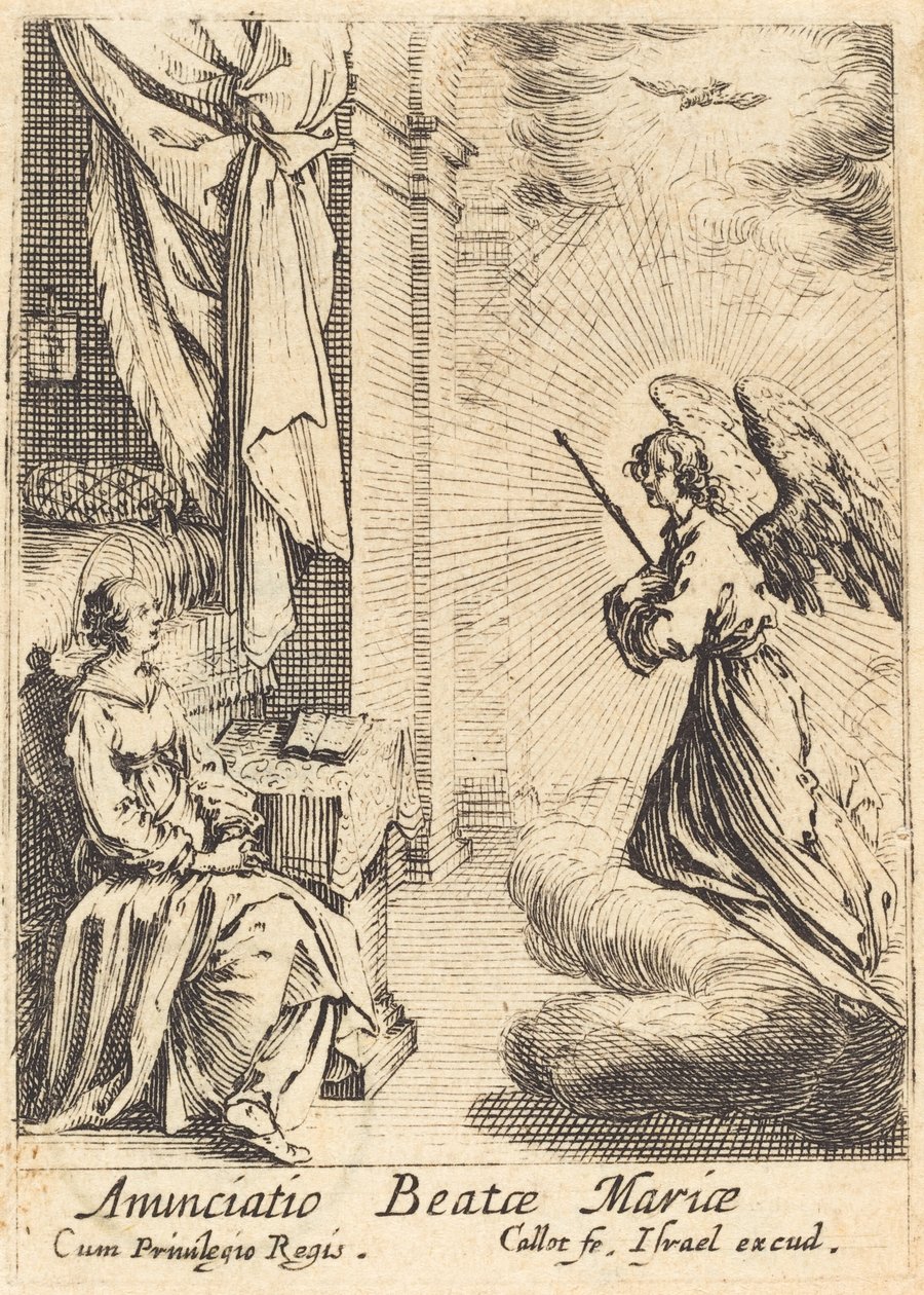 Zwiastowanie autorstwa Jacques Callot