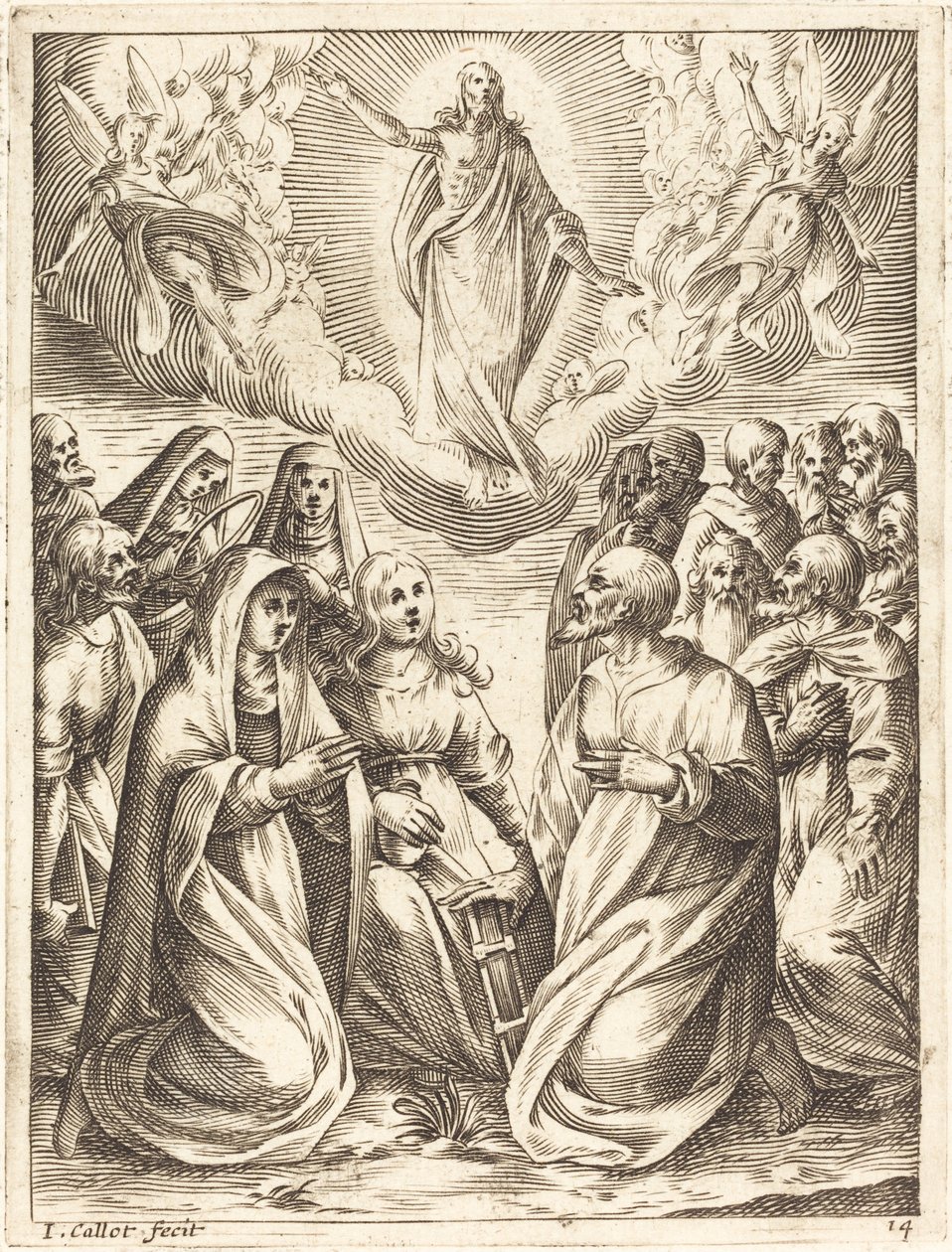 Wniebowstąpienie, 16081611. autorstwa Jacques Callot