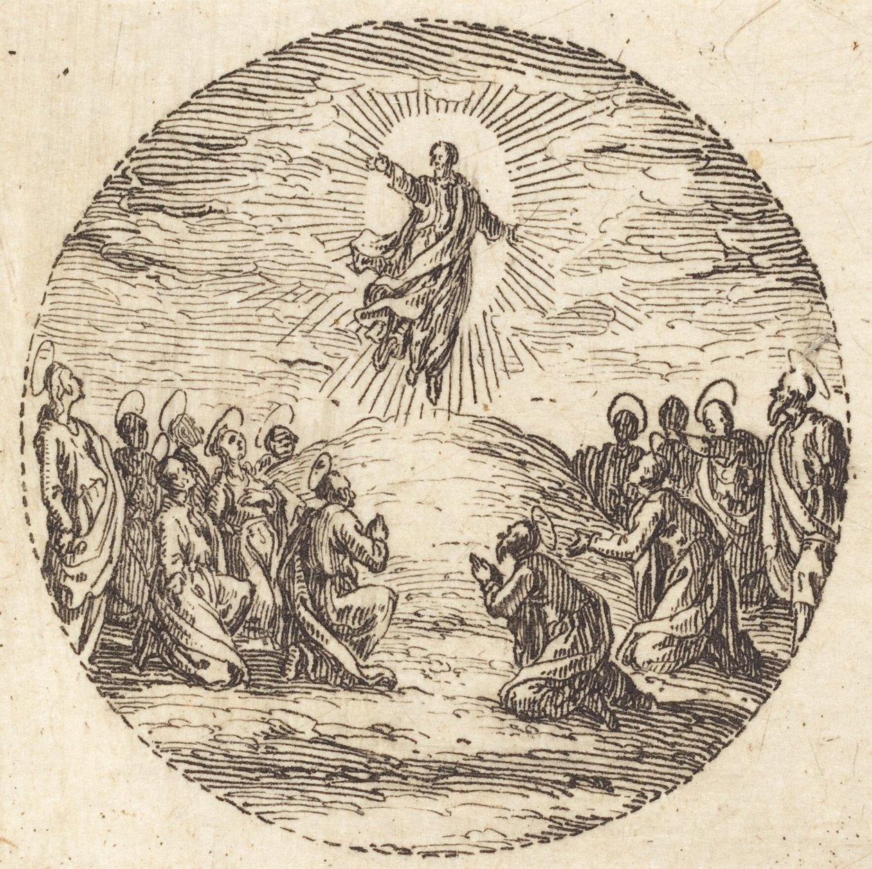 Wniebowstąpienie, c. 1631. autorstwa Jacques Callot