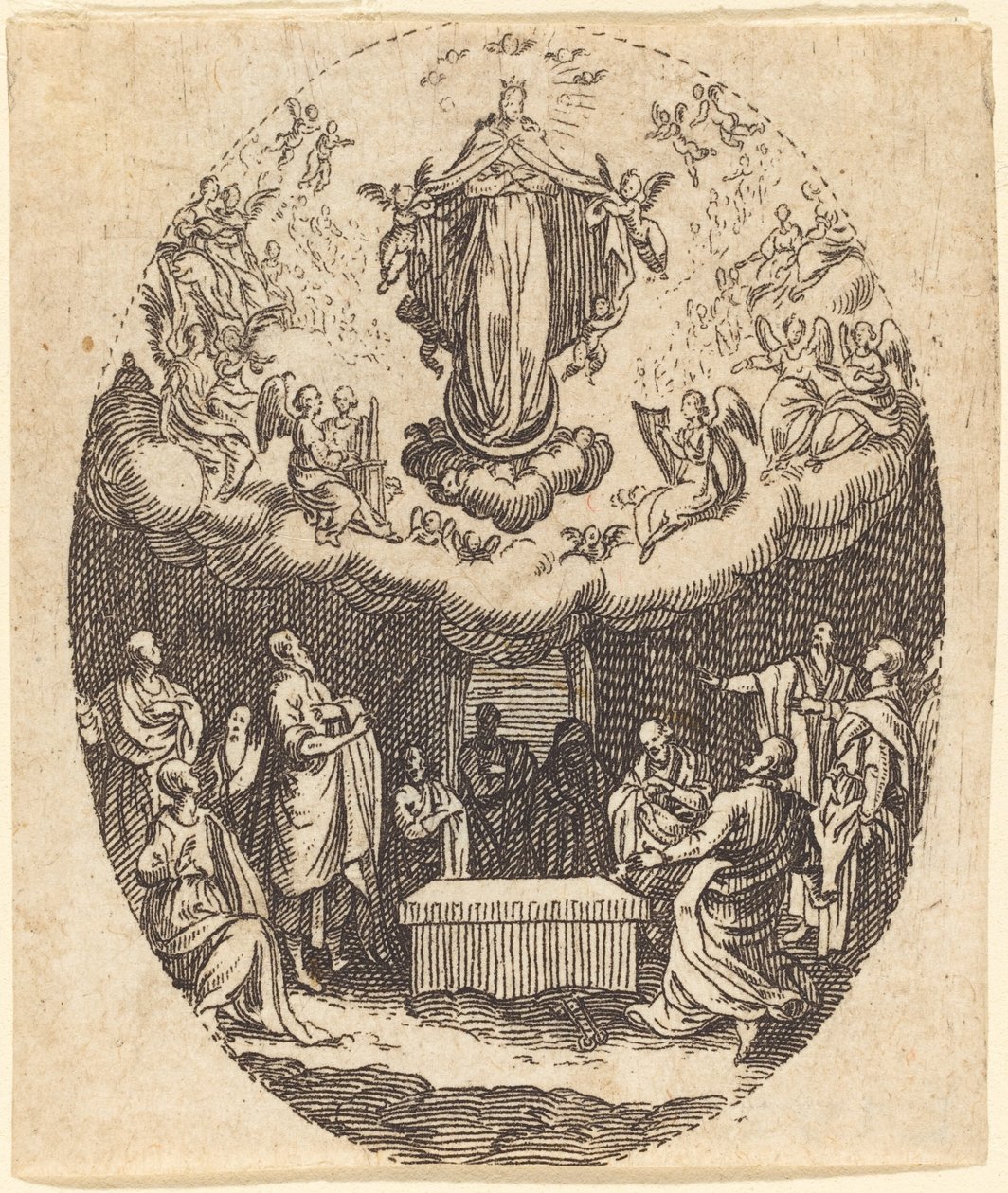 Wniebowzięcie z Cherubinami autorstwa Jacques Callot
