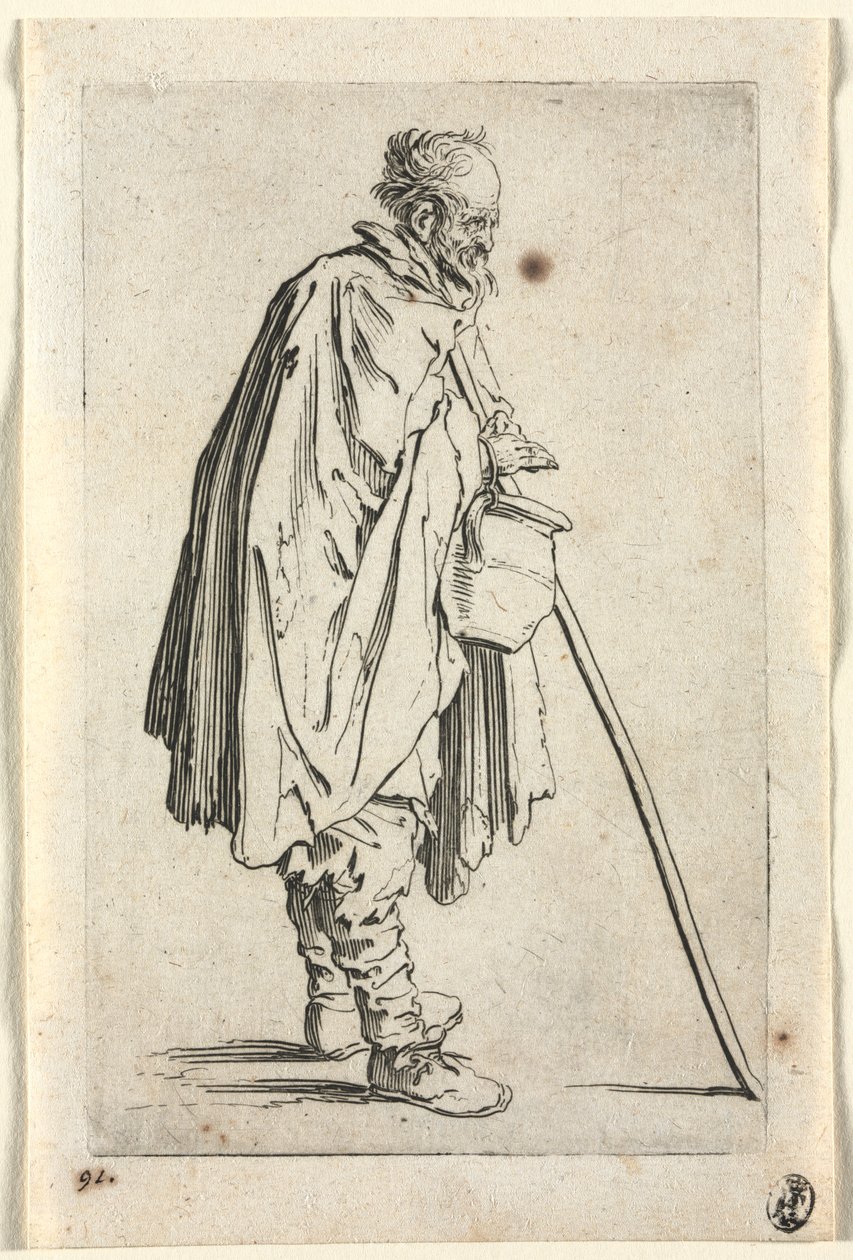 Żebracy: Żebrak z Pot autorstwa Jacques Callot