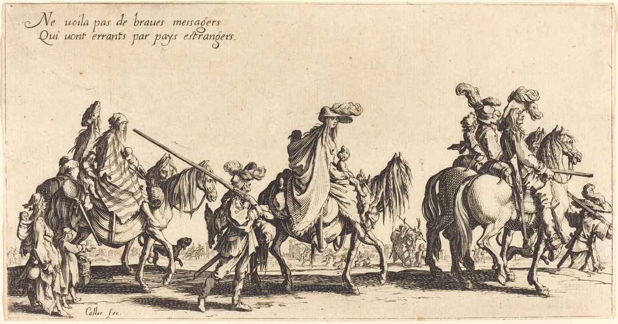 Marsz Bohemians: The Vanguard autorstwa Jacques Callot