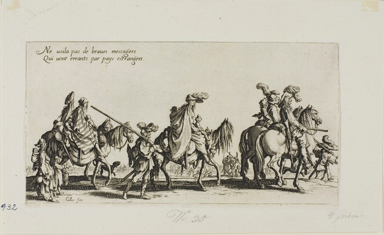 Marsz Bohemians, z Bohemians autorstwa Jacques Callot