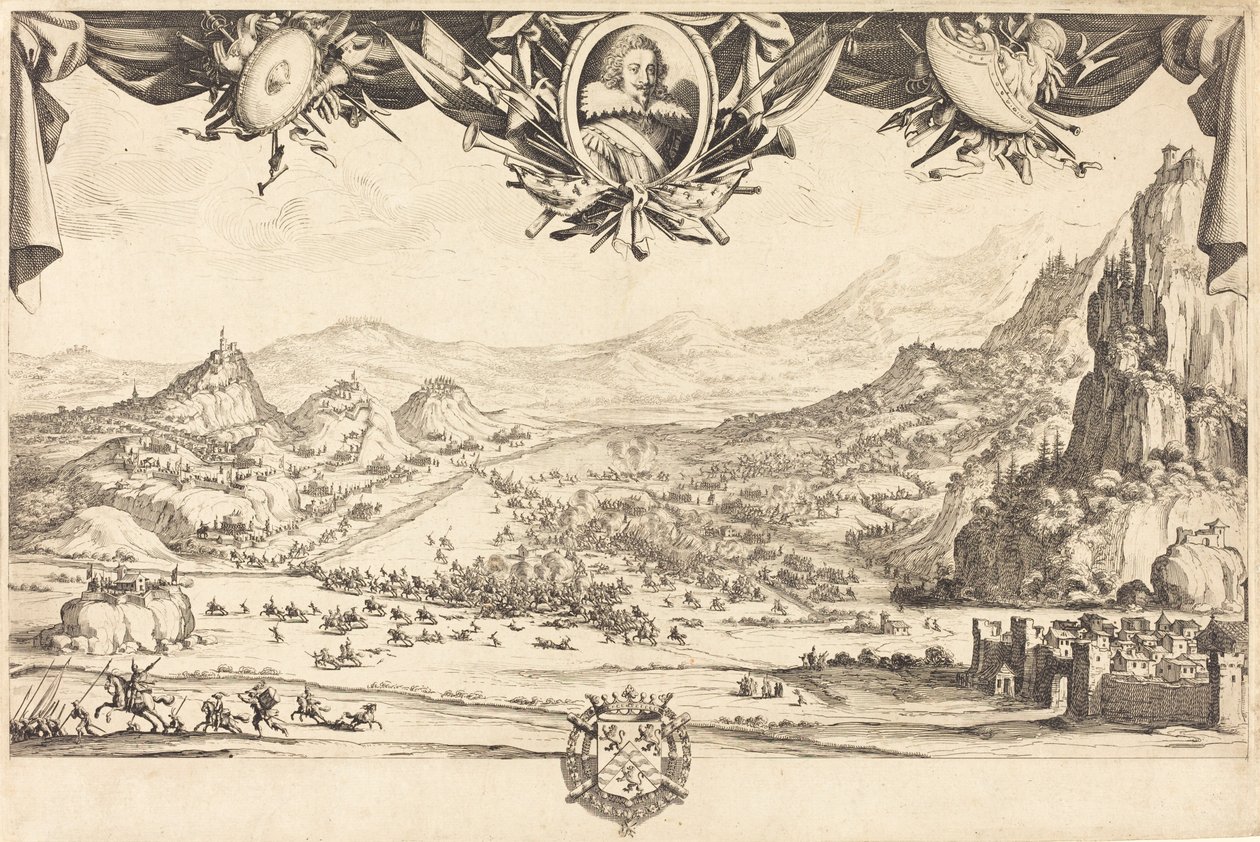 Walka o Avigliana autorstwa Jacques Callot