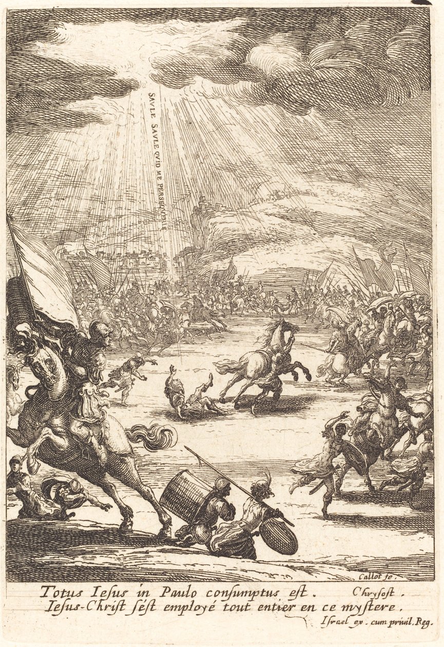 Nawrócenie św. Pawła autorstwa Jacques Callot