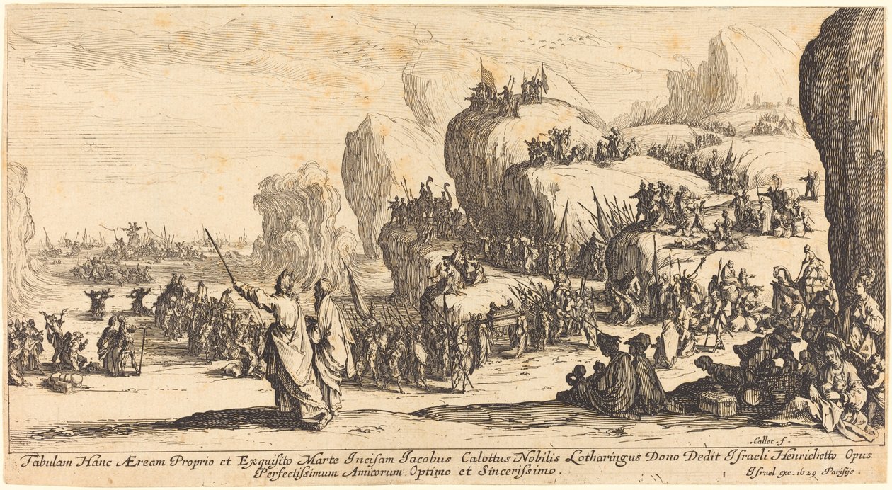 Przejście przez Morze Czerwone autorstwa Jacques Callot