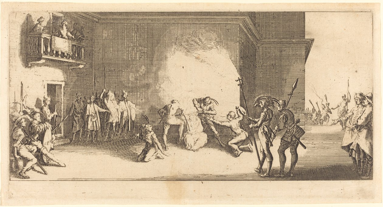 Ukoronowanie cierniem autorstwa Jacques Callot