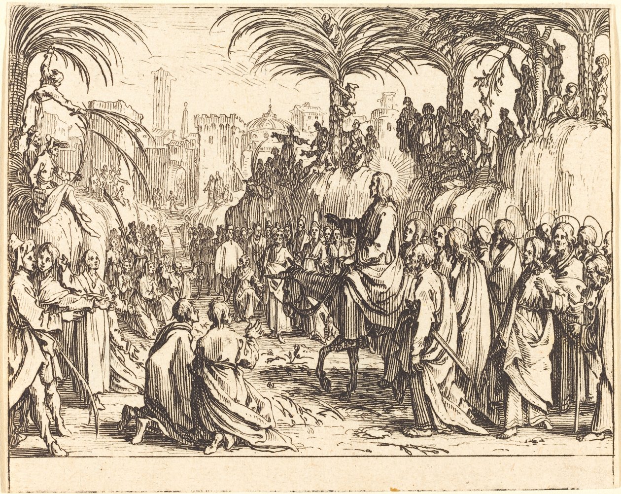 Wjazd do Jerozolimy autorstwa Jacques Callot