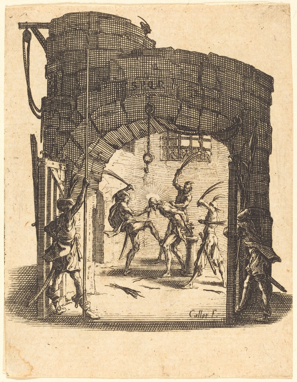 Biczowanie autorstwa Jacques Callot