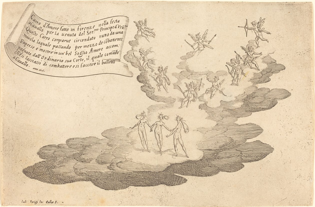 Flota miłości, 1616. autorstwa Jacques Callot