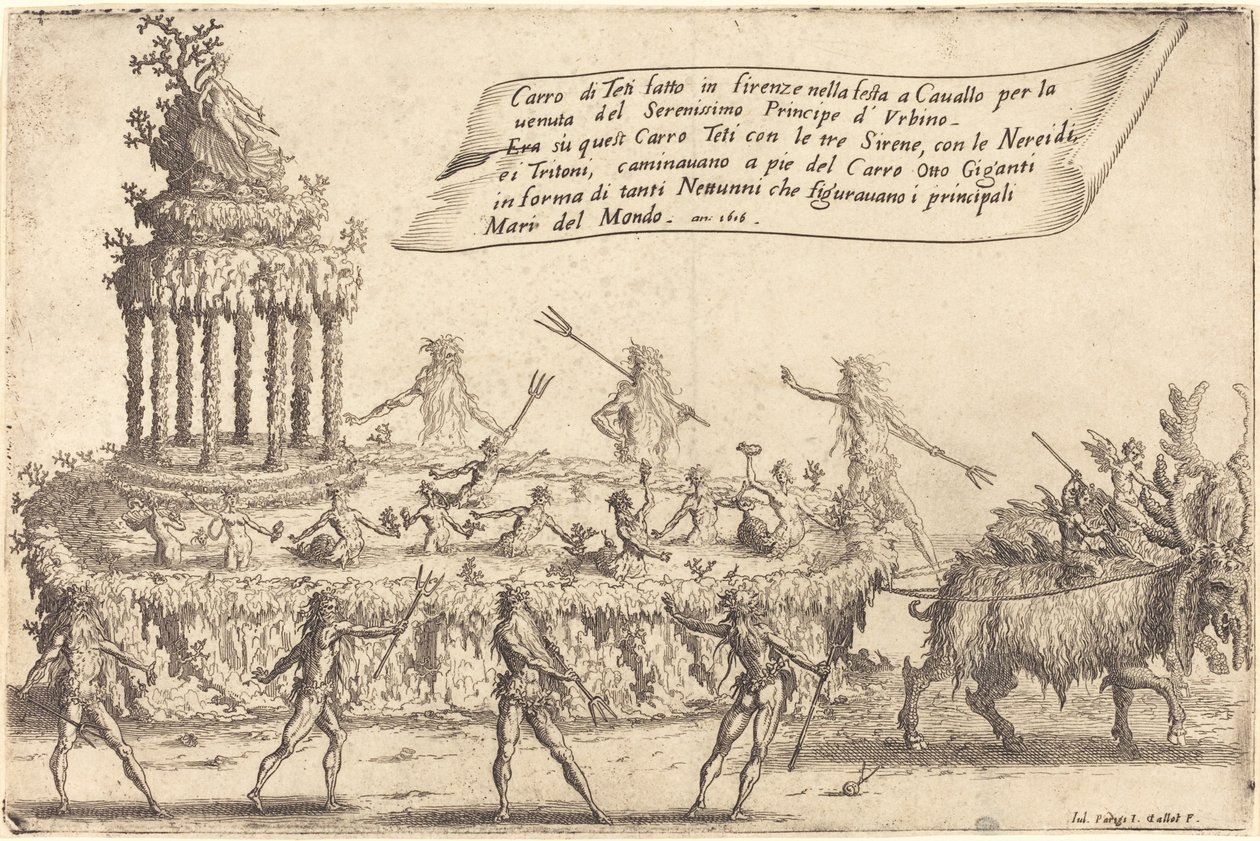 Flota Tetydy, 1616. autorstwa Jacques Callot